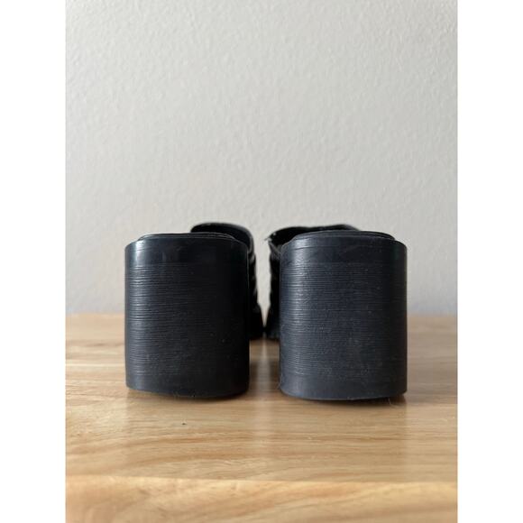 Vintage 90s y2k MUDD Platform Chunky Lugg Sole Slip on Clogs/Mules Buckle Sz 8 - Picture 7 of 14